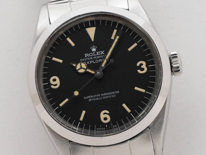 ロレックス エクスプローラーI Ref.1016 ステンレススチール ブラック文字盤