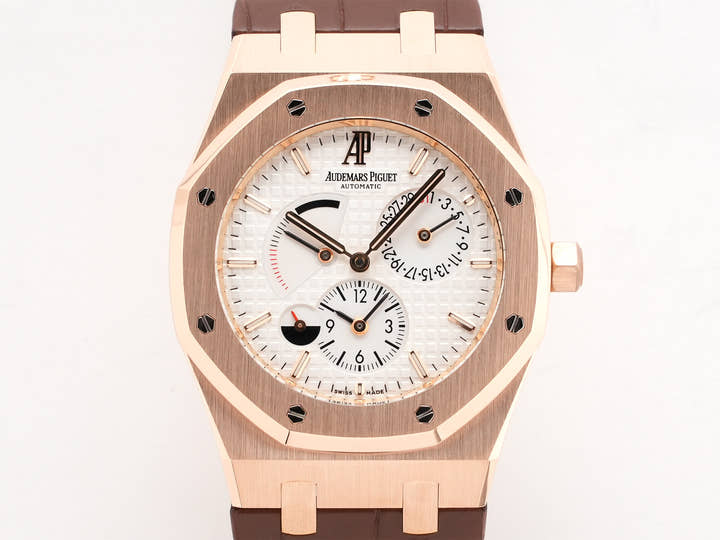 オーデマピゲ ロイヤルオーク デュアルタイム Ref.26120BA.OO.D088CR.01 イエローゴールド シルバー文字盤