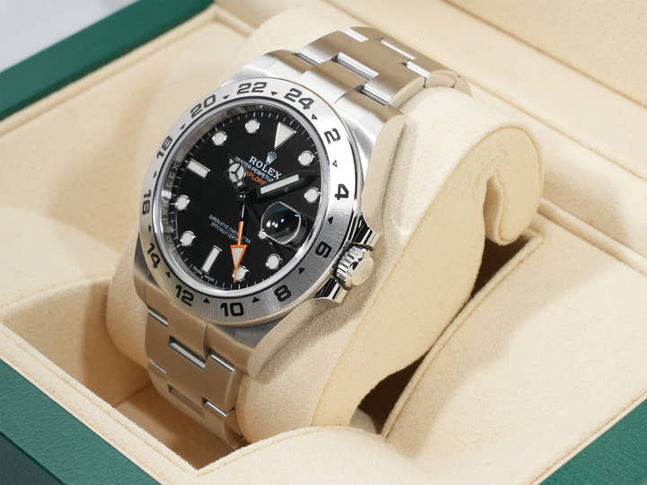 ロレックス エクスプローラーII Ref.216570 ステンレススチール ブラック文字盤