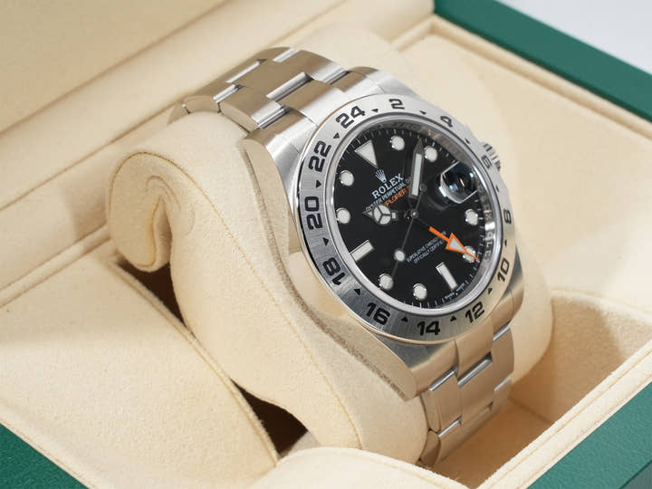 ロレックス エクスプローラーII Ref.216570 ステンレススチール ブラック文字盤