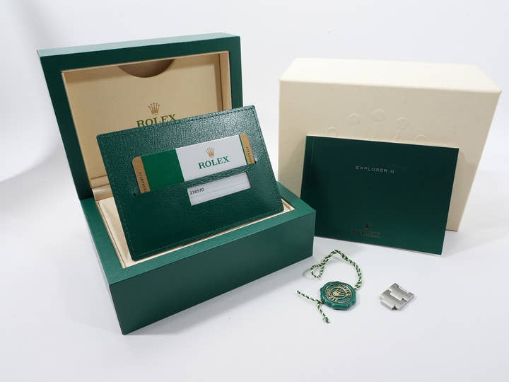 ロレックス エクスプローラーII Ref.216570 ステンレススチール ブラック文字盤