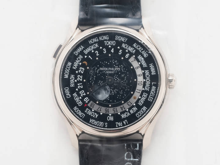 パテックフィリップ コンプリケーション ワールドタイム ムーンフェイズ Ref.5575G-001 ホワイトゴールド ブラック文字盤