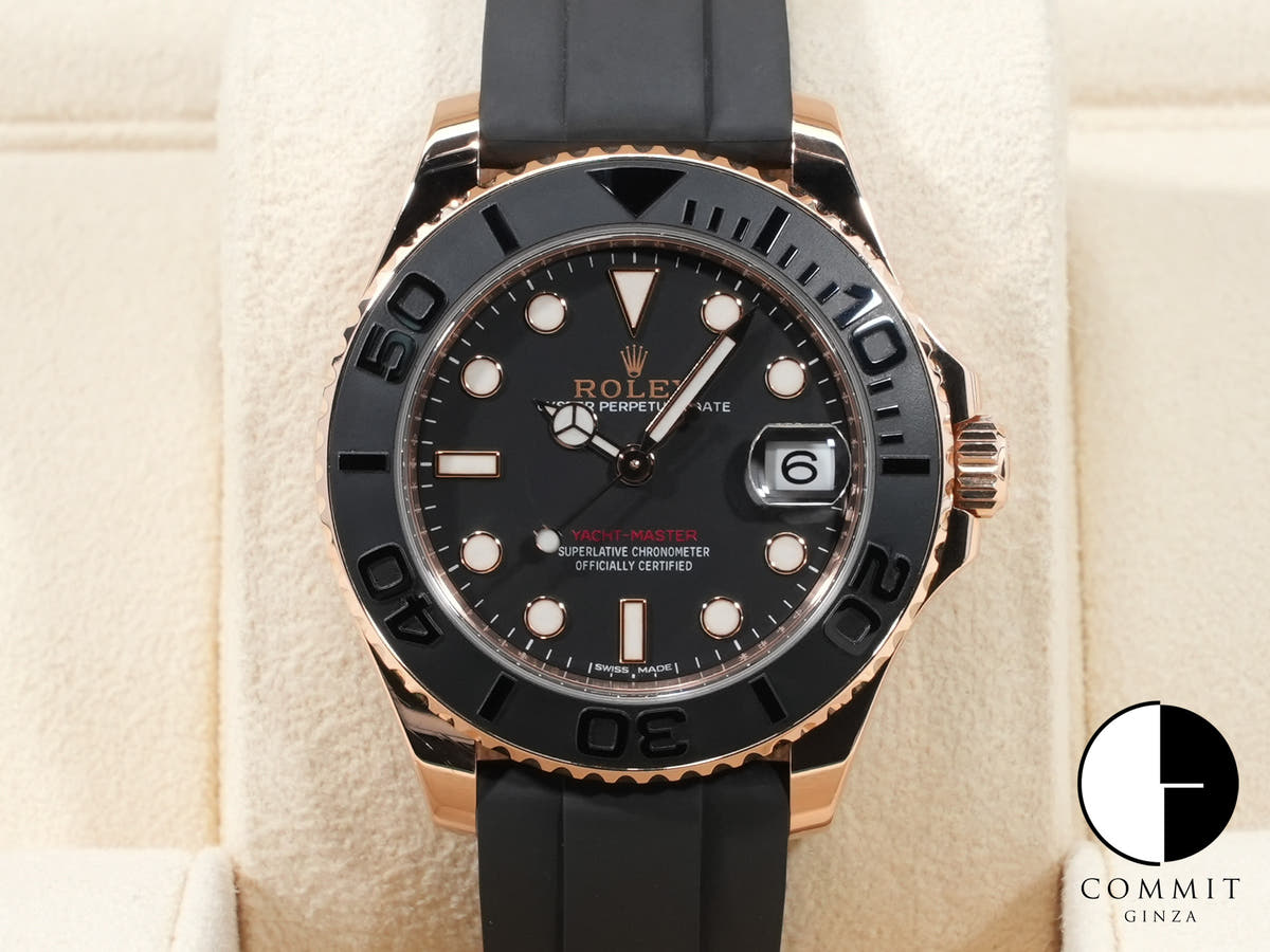 ロレックス ヨットマスター37 Ref.268655 エバーローズゴールド ブラック文字盤