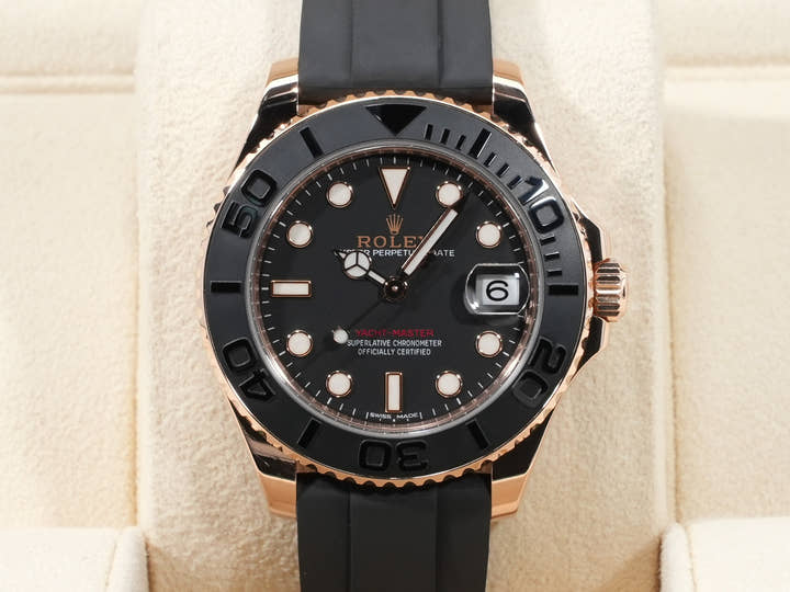 ロレックス ヨットマスター37 Ref.268655 エバーローズゴールド ブラック文字盤