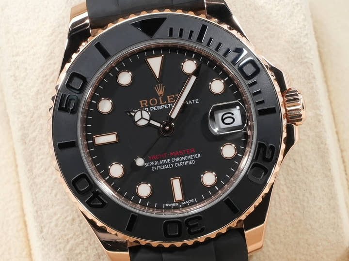 ロレックス ヨットマスター37 Ref.268655 エバーローズゴールド ブラック文字盤