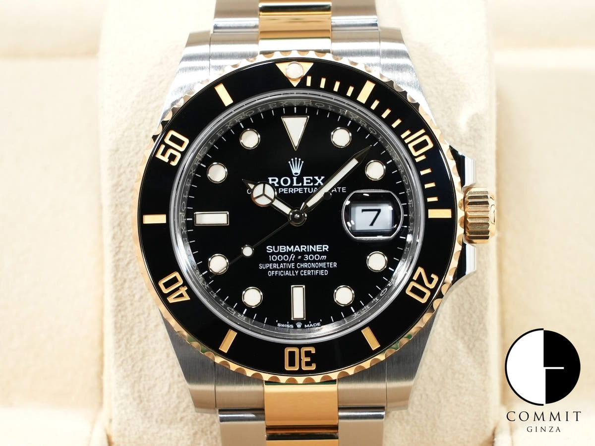 ロレックス サブマリーナー デイト Ref.126613LN ステンレススチール/イエローゴールド ブラック文字盤