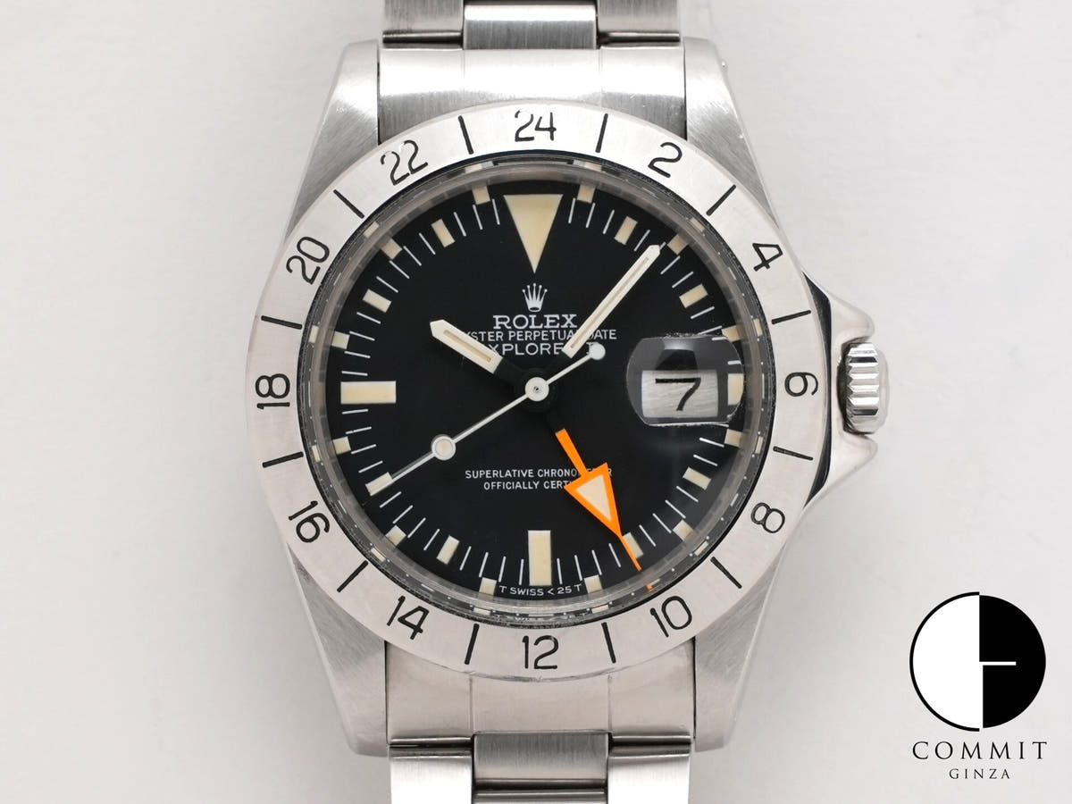 ロレックス エクスプローラーII Ref.1655 ステンレススチール ブラック文字盤