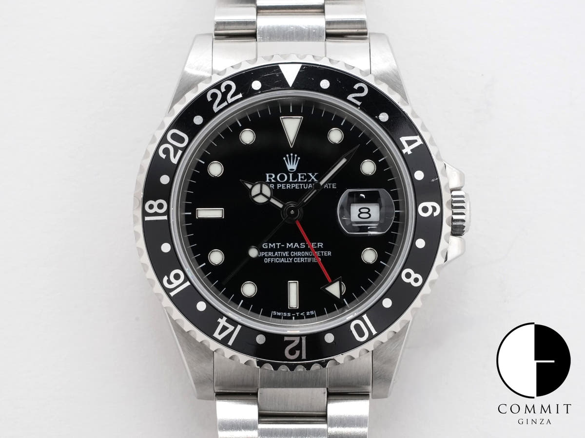 ロレックス GMTマスター Ref.16700 ステンレススチール ブラック文字盤 オイスターブレスレット
