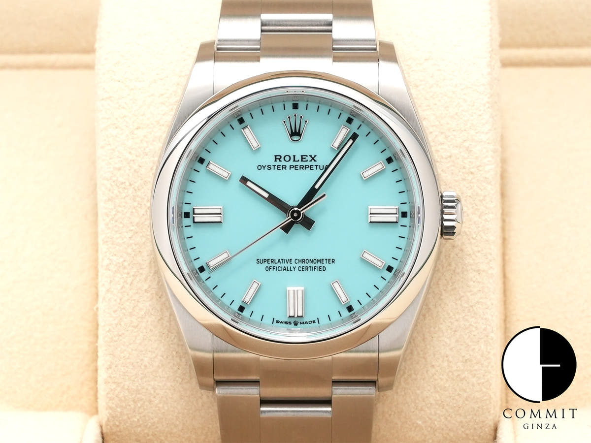 ロレックス オイスターパーペチュアル36 Ref.126000 ステンレススチール ターコイズ文字盤