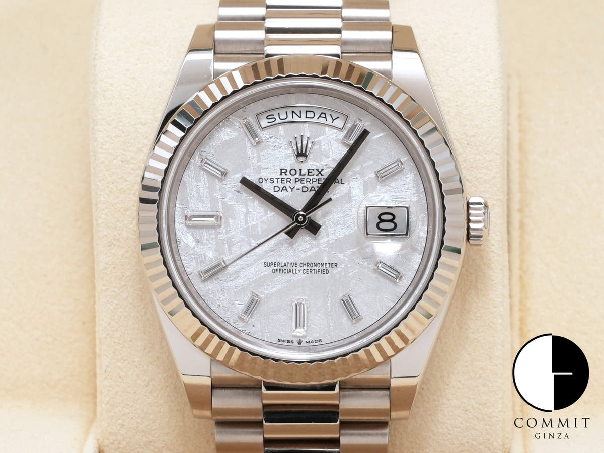ロレックス デイデイト40 Ref.228239A ホワイトゴールド メテオライト文字盤