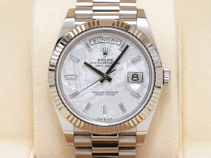 ロレックス デイデイト40 Ref.228239A ホワイトゴールド メテオライト文字盤