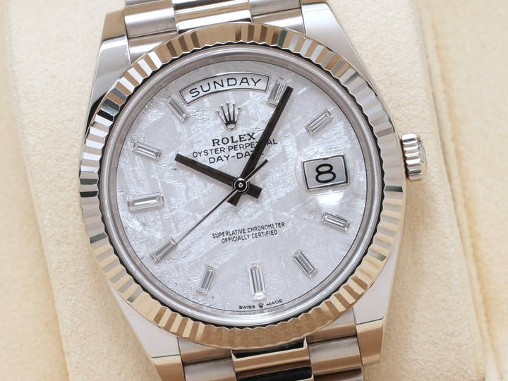 ロレックス デイデイト40 Ref.228239A ホワイトゴールド メテオライト文字盤
