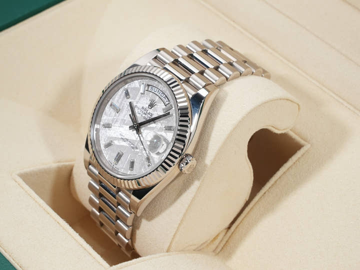 ロレックス デイデイト40 Ref.228239A ホワイトゴールド メテオライト文字盤
