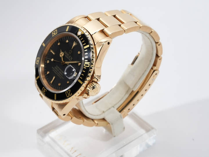 Rolex Submariner Date Ref. 16808 Yellow Gold Black Dial
