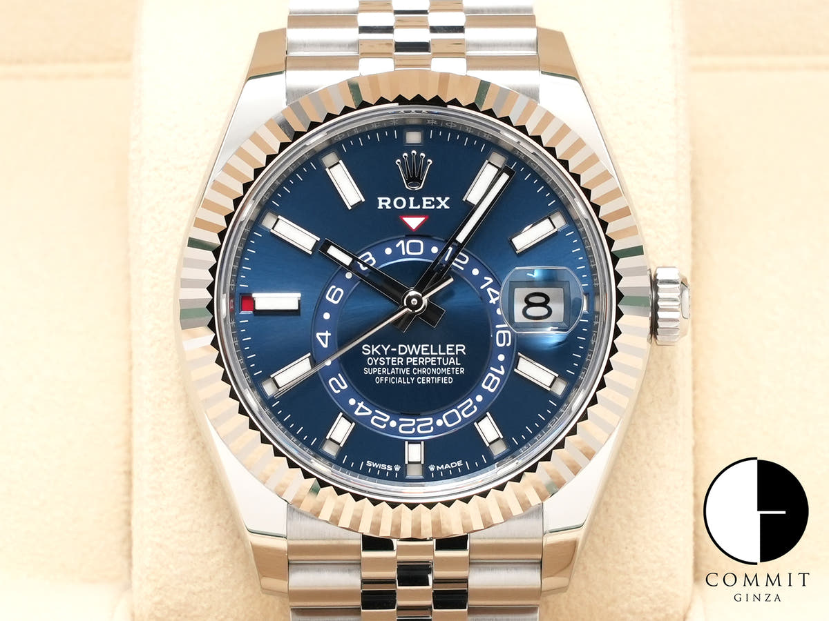 ロレックス スカイドゥエラー Ref.336934 ステンレススチール/ホワイトゴールド ブルー文字盤 ジュビリーブレスレット