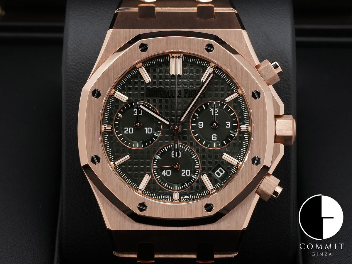 オーデマピゲ ロイヤルオーク クロノグラフ Ref.26240OR.OO.1320OR.04 ピンクゴールド カーキグリーン文字盤