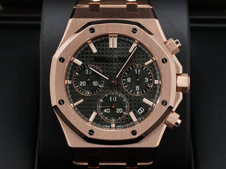 オーデマピゲ ロイヤルオーク クロノグラフ Ref.26240OR.OO.1320OR.04 ピンクゴールド カーキグリーン文字盤