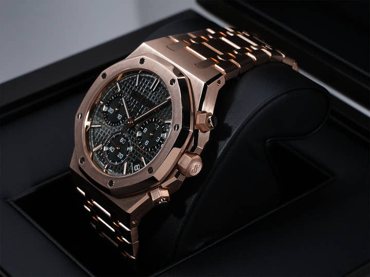 オーデマピゲ ロイヤルオーク クロノグラフ Ref.26240OR.OO.1320OR.04 ピンクゴールド カーキグリーン文字盤