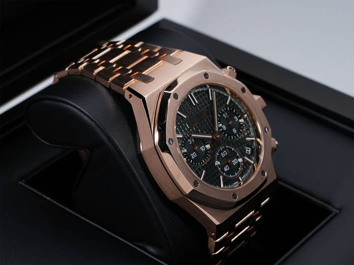 オーデマピゲ ロイヤルオーク クロノグラフ Ref.26240OR.OO.1320OR.04 ピンクゴールド カーキグリーン文字盤