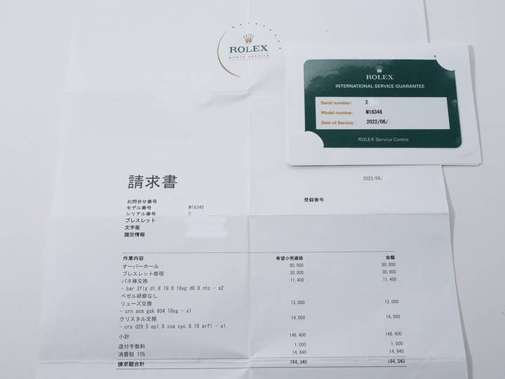 ロレックス デイデイト Ref.18348 イエローゴールド ブラック文字盤