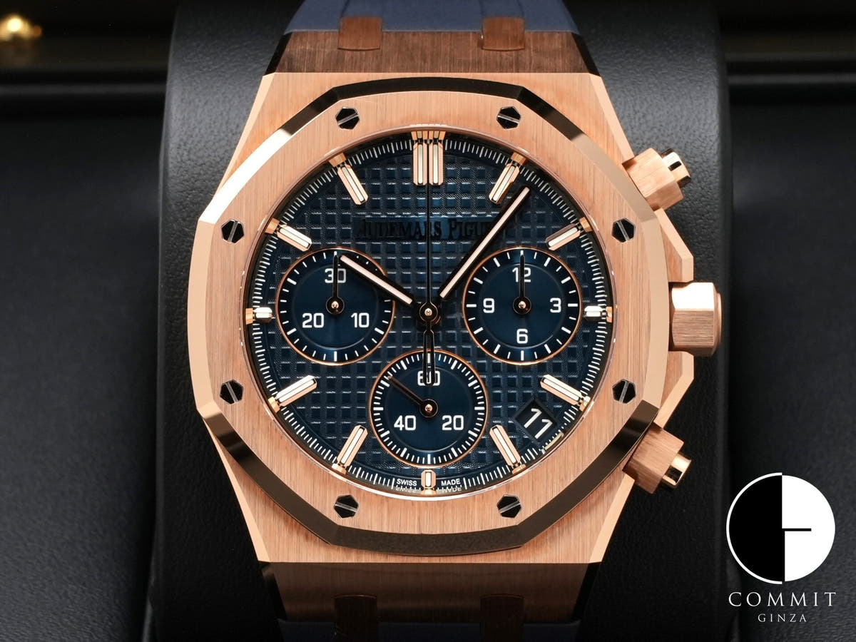 オーデマピゲ ロイヤルオーク クロノグラフ 50周年記念 Ref.26240OR.OO.D315CR.01 ピンクゴールド ナイトブルー文字盤