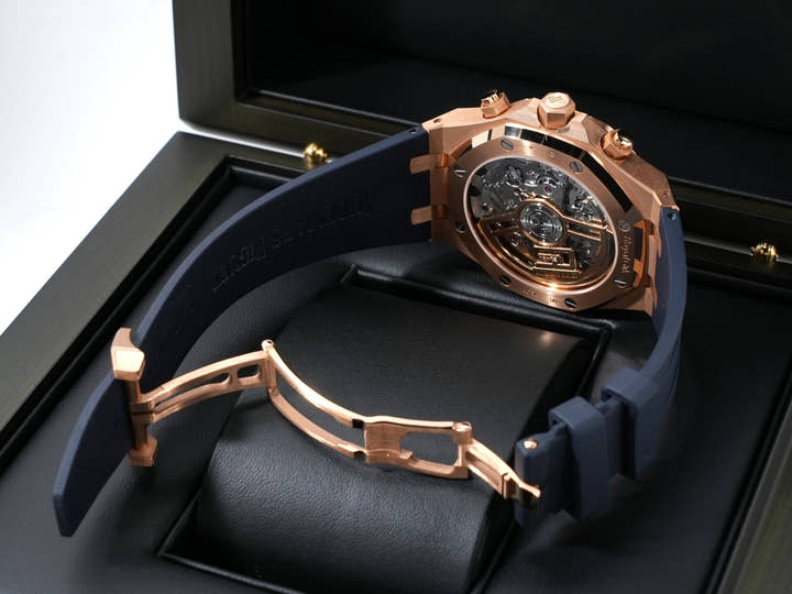 オーデマピゲ ロイヤルオーク クロノグラフ 50周年記念 Ref.26240OR.OO.D315CR.01 ピンクゴールド ナイトブルー文字盤