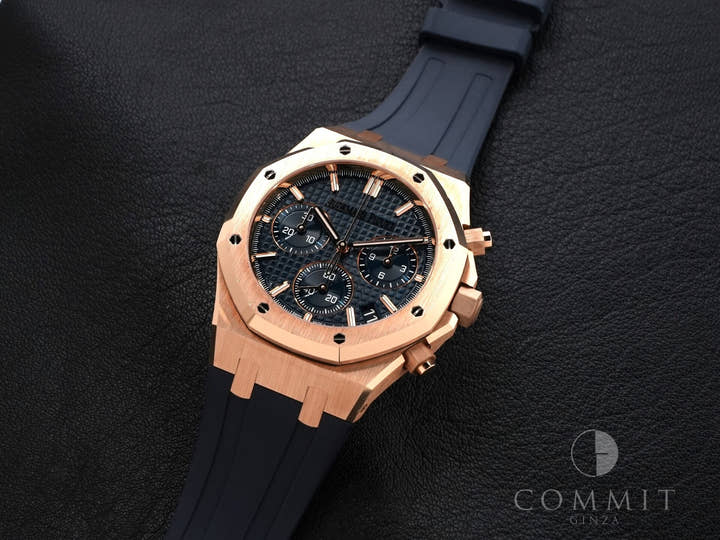 オーデマピゲ ロイヤルオーク クロノグラフ 50周年記念 Ref.26240OR.OO.D315CR.01 ピンクゴールド ナイトブルー文字盤
