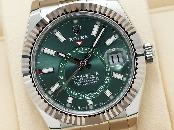 ロレックス スカイドゥエラー Ref.336934 ステンレススチール/ホワイトゴールド ミントグリーン文字盤 オイスターブレスレット