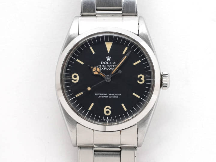 ロレックス エクスプローラーI Ref.6610 ステンレススチール ブラック文字盤