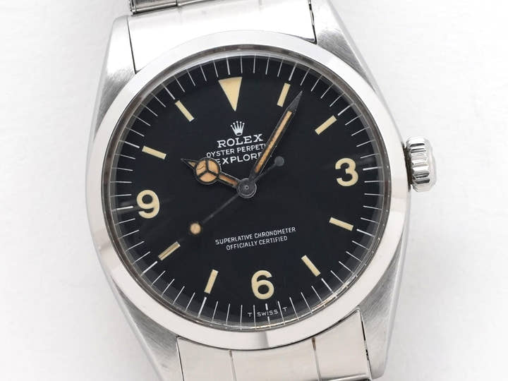 ロレックス エクスプローラーI Ref.6610 ステンレススチール ブラック文字盤