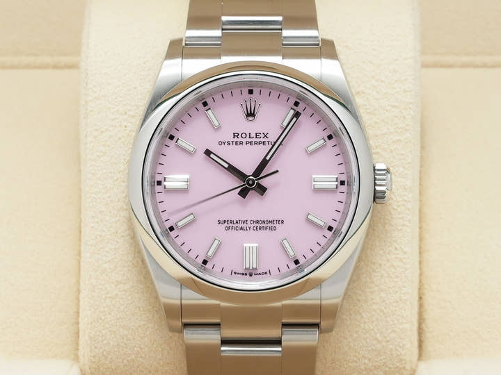 ロレックス オイスターパーペチュアル36 Ref.126000 ステンレススチール キャンディピンク文字盤
