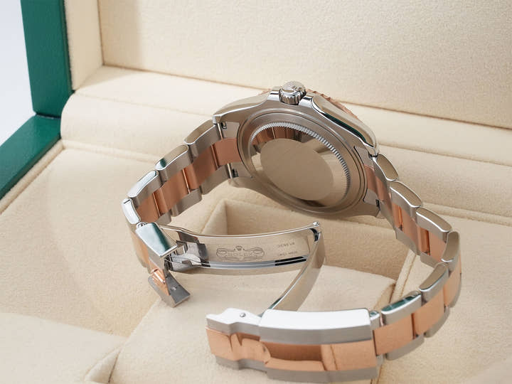 ロレックス ヨットマスター37 Ref.268621 ステンレススチール/エバーローズゴールド ブラック文字盤