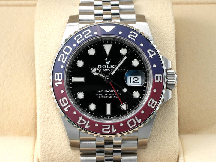 ロレックス GMTマスターII Ref.126710BLRO ステンレススチール ブラック文字盤 ジュビリーブレスレット