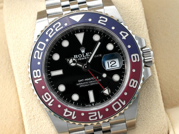 ロレックス GMTマスターII Ref.126710BLRO ステンレススチール ブラック文字盤 ジュビリーブレスレット
