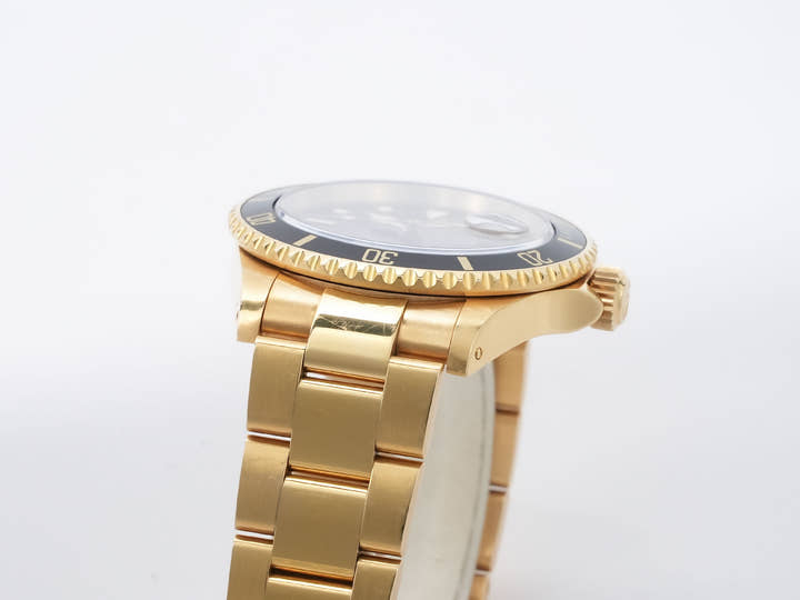 ロレックス サブマリーナー デイト Ref.16618 イエローゴールド ブラック文字盤 中古 x8ix2on3
