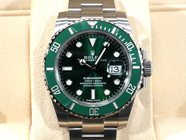 ロレックス サブマリーナー デイト Ref.116610LV ステンレススチール グリーン文字盤