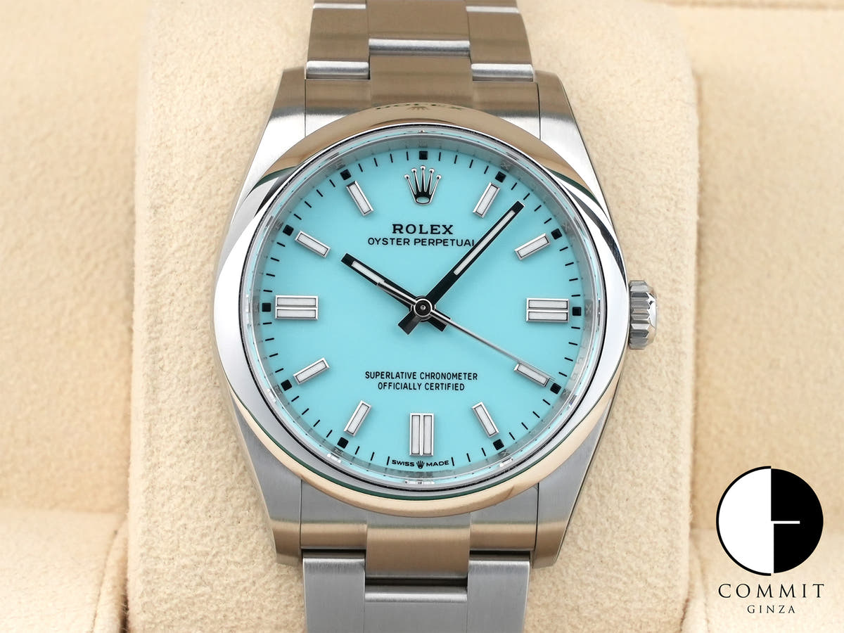 ロレックス オイスターパーペチュアル36 Ref.126000 ステンレススチール ターコイズ文字盤