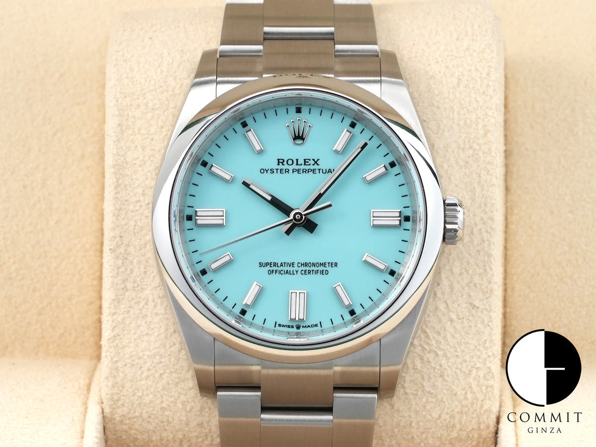ロレックス オイスターパーペチュアル36 Ref.126000 ステンレススチール ターコイズ文字盤