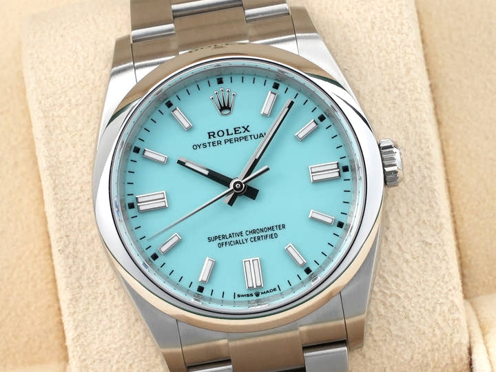 ロレックス オイスターパーペチュアル36 Ref.126000 ステンレススチール ターコイズ文字盤