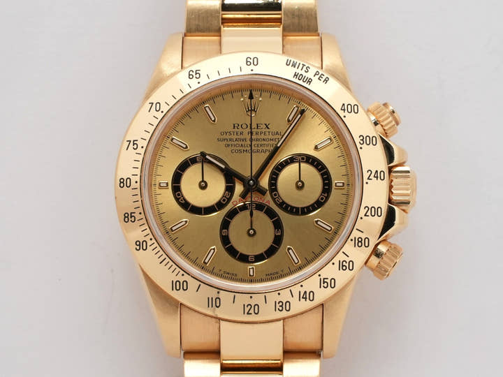 ロレックス デイトナ エルプリメロ Ref.16528 イエローゴールド シャンパン文字盤