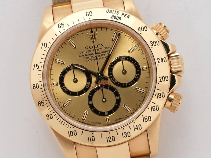 ロレックス デイトナ エルプリメロ Ref.16528 イエローゴールド シャンパン文字盤