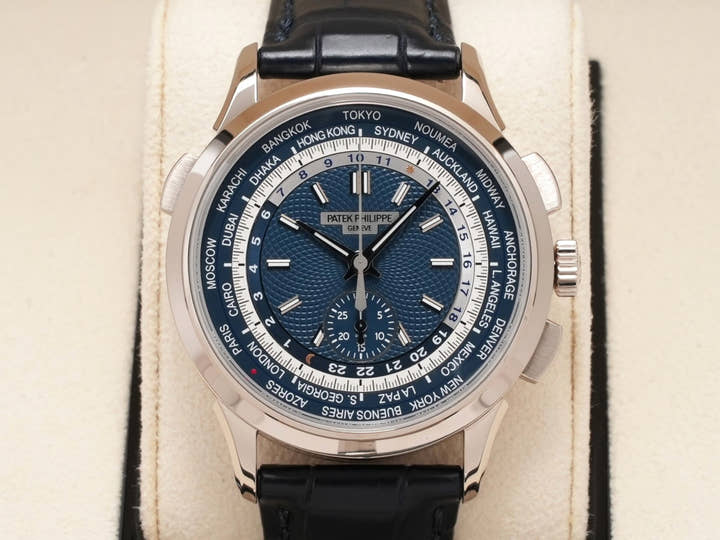 パテックフィリップ コンプリケーション ワールドタイム クロノグラフ Ref.5930G-001 ホワイトゴールド ブルー文字盤