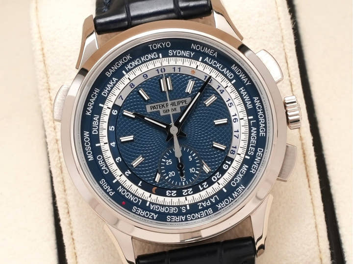 パテックフィリップ コンプリケーション ワールドタイム クロノグラフ Ref.5930G-001 ホワイトゴールド ブルー文字盤