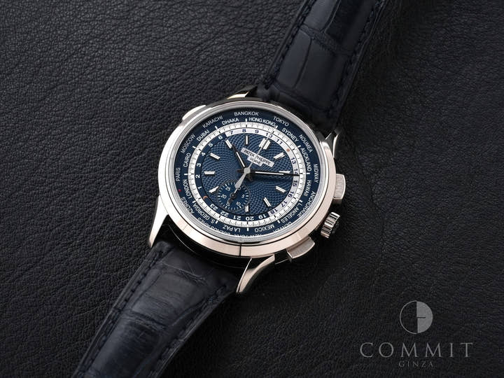 パテックフィリップ コンプリケーション ワールドタイム クロノグラフ Ref.5930G-001 ホワイトゴールド ブルー文字盤