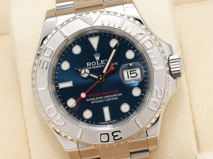 ロレックス ヨットマスター40 Ref.116622 ステンレススチール/プラチナ ブルー文字盤