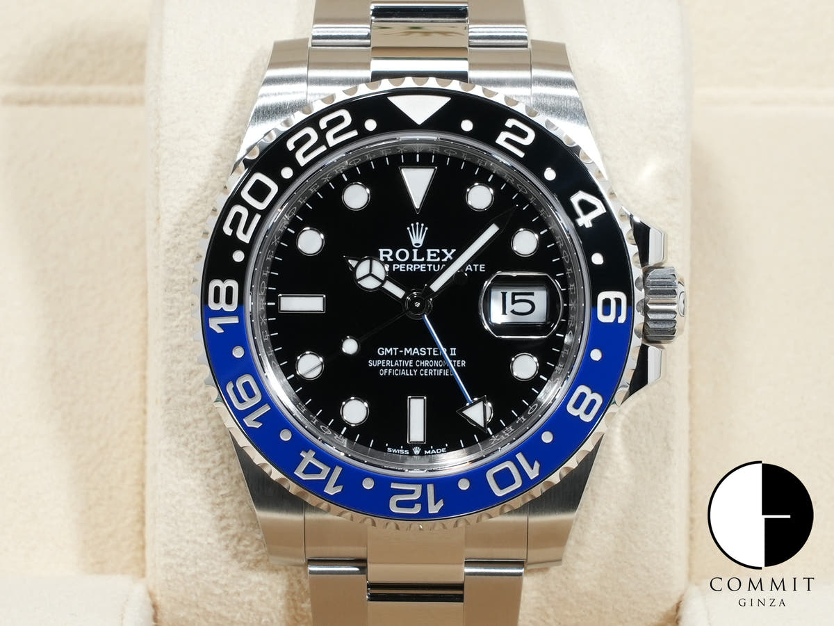 ロレックス GMTマスターII Ref.126710BLNR ステンレススチール ブラック文字盤 オイスターブレスレット