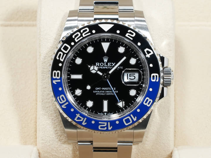 ロレックス GMTマスターII Ref.126710BLNR ステンレススチール ブラック文字盤 オイスターブレスレット