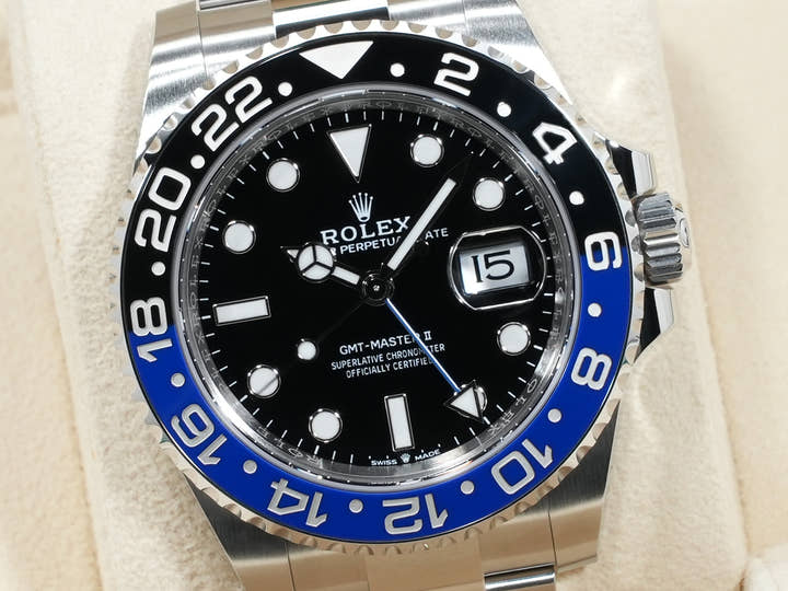 ロレックス GMTマスターII Ref.126710BLNR ステンレススチール ブラック文字盤 オイスターブレスレット