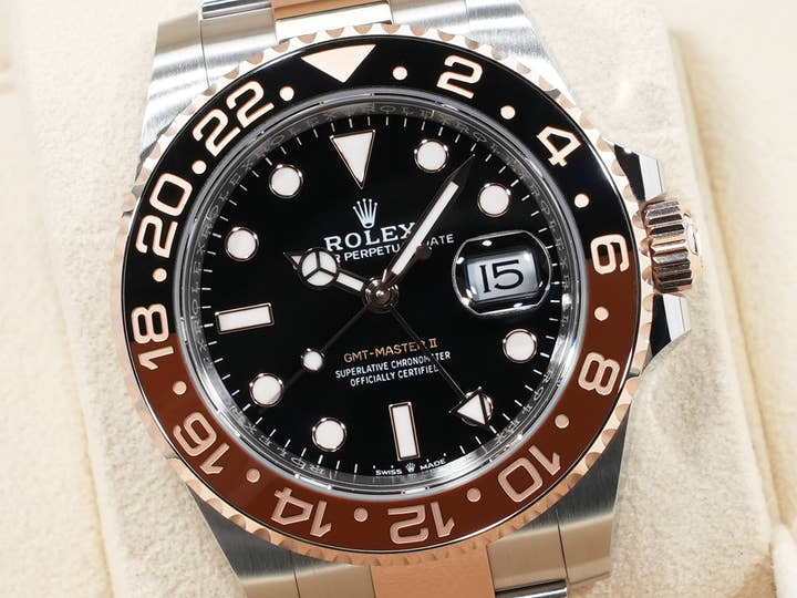ロレックス GMTマスターII Ref.126711CHNR ステンレススチール/エバーローズゴールド ブラック文字盤 オイスターブレスレット オイスターブレスレット
