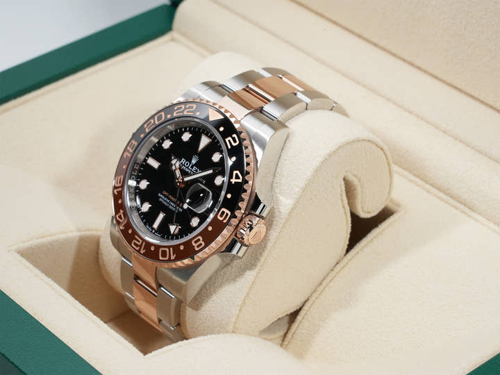 ロレックス GMTマスターII Ref.126711CHNR ステンレススチール/エバーローズゴールド ブラック文字盤 オイスターブレスレット オイスターブレスレット